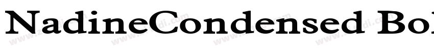 NadineCondensed Bold字体转换
